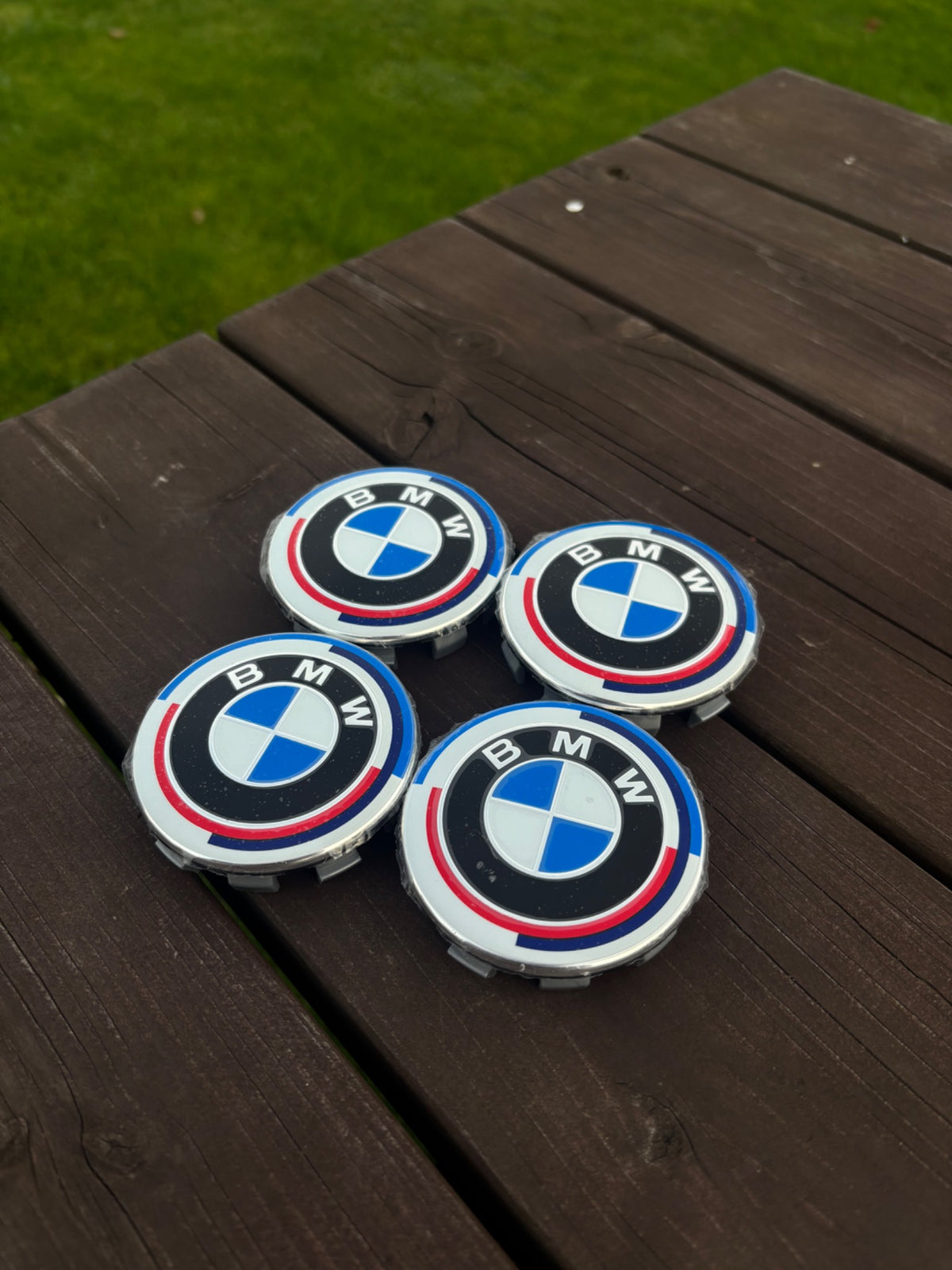 BMW wheel centre caps — 50th Anniversary, 4 pcs